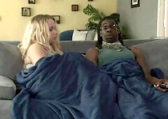 My obese stepmother always tries to screw my BBC boyfriends....