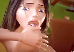 3DGSPOT - Small Trans Bangs With Massive Breasty Trans! PORTUGUESE SUBTITLES! UNCENSORED SEX!