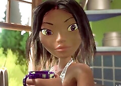 3DGSPOT - Small Trans Bangs With Massive Breasty Trans! PORTUGUESE SUBTITLES! UNCENSORED SEX!