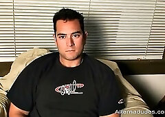 Frat Boy Cums in a Shotglass and Drinks his Own Jizz