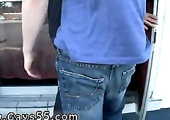 Hot public gay blowjob