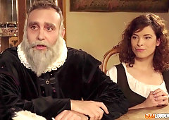 The True History of Shakespeare - historical threesome porn with busty whore Jasmine Jae