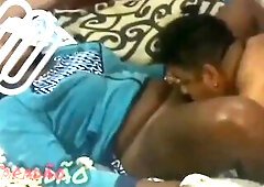 Wicked ebony angel groaning deliciously with a jock poked up her booty.