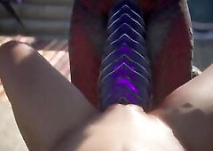 Dragon Futanari Stretches out a Loyal Floozy's Twat