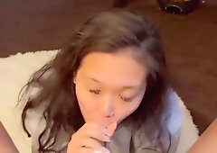 molten japanese munches good-sized man-meat for post exercise snack BJ MONEY-SHOT IN GULLET