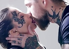 Beautiful model blows the talented photographer