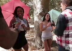 Angela White likes to get nailed in the nature, in the middle of a nice day