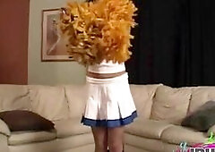 Sexy Cheerleader POV panties closeup Photoshoot and behind the scene