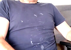 Me stroking off after edging all day. I have a mustache here.