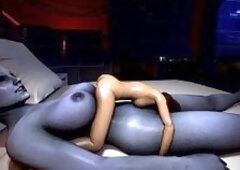 Liara helping Shepard relax!