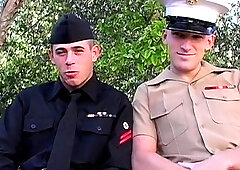 Sailor boy fucking that tight butthole in a retro video