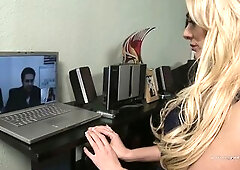 Stacey Saran is a mother I'd like to fuck who is a bored housewife. This babe doesn't know what to do with herself at home during the time t
