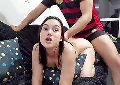 Amateur couple Coupleluna enjoys intense anal play and rough treatment