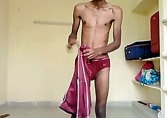 Rajesh fingering in the ass, spanking, cumming on the floor
