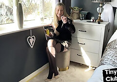 Solo SPH femina talks humiliative to pathetic small dickies