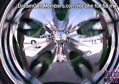 Bikini Freaks Pose Topless in Hot Cars At The Beach