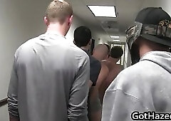 Nasty gay guys sucking cock and getting ass totalled in gangbang