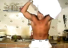 Cooks beating off in the kitchen