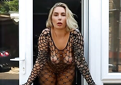 Blonde Nice Big Boobs Masturbating