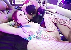 This babe thought that babe was going to a rave party but it got turned into an fuckfest. Bombshell Taylor had her holes filled and was gratified