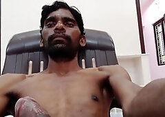 Handsome guys having steamy gay fun in public bathrooms