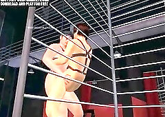 excited 3D Cartoon Hunk Sucks jock And acquires