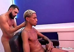 Gay barbershop, queer, big cock