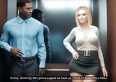 Stuck in an Elevator with My Boss's Wife