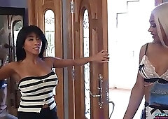 SheHerGirls - Maid Service Gone Wild: TS Lesbian Spanking Session