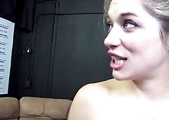 This golden-haired playgirl unfathomable mouths a biggest dong like a champ!