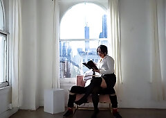 Dominatrix Maras Human Furniture Objectification Shibari Rope Tie Featuring June Love