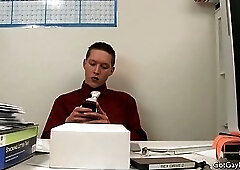 Wesley Marks kissing at office