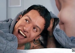 FOLKS - Inked Adrian Zuki Gets His Little Caboose Plumbed Stiff By His Gorgeous Roomy Marcus McNiell