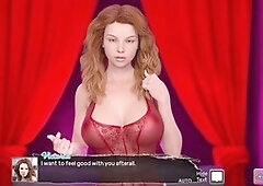 Interactive game with a hot mom and big boobs