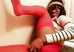 Teen Crossdresser Femboy Having Pleasure and Being a Carefree Sissy