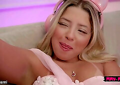 May Akemi is a charming blonde chick who never says no to anal sex with her ex