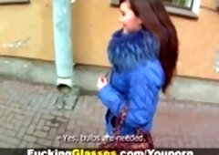 This cute coed girl needs a favor - and she's ready to put out big time for that favor