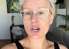 Big Boobed Blonde Masturbates With A Dildo In The Bathroom