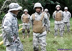 Naked stroking military studs