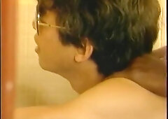 Small white stud fucked by black shirtlifter dick in the shower