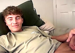 Brit Chills and Plays With His Uncut Cock on Cam