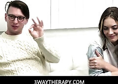 JC Wilds and her stepdad Celtic Metallic having a therapy session with Dr Lily Lane that end up making 'em comfy with every other