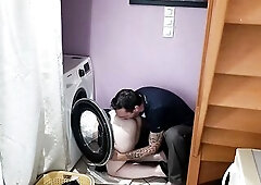 coincé dans la machine à laver