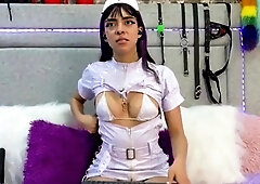 Latina hot latin girl with big boobs deeply fucked