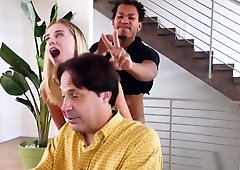 Fucking Behind My Stepdads Back With Haley Reed
