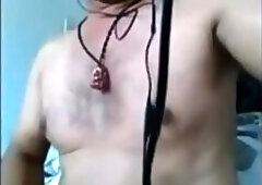 Chinese daddy shows off his big toy (no cum)