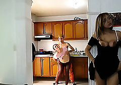 Milf and Girlfriend Dual Fun