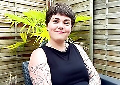 Betty, a marvelous wicked gal, gets filled in all her holes