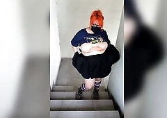 Chica Gamer Flashing at Teleperformance in Monterrey