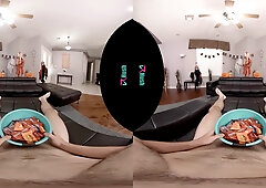 I Love Candy On Halloween!; Busty Blonde Pornstar Blowjob And Sex